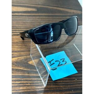 Costa Del Mar Cat Cay AT11 Wrap Sunglasses Men Black Gray 580P Polarized Lens